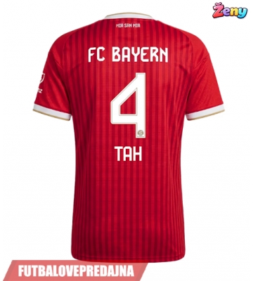 Lacne Ženy Futbalové dres Bayern Munich Jonathan Tah #4 2026-27 Krátky Rukáv - Domáci